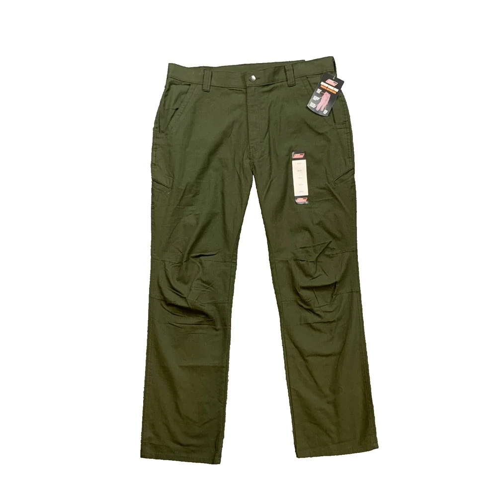 Dickies Pants Mens 36 Green Ripstop Range Relaxed Fit Cotton Utility Work